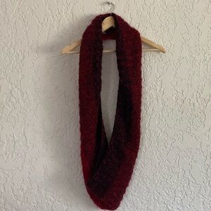 B.P. Red and Black infinity scarf OSF all